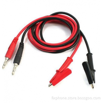 Multimeter DC Power Supply Cable Alligator Clips To Banana Plug